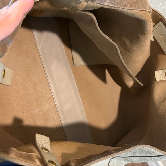 Chloe Light Gray Leather Tote - Picture 14 of 14